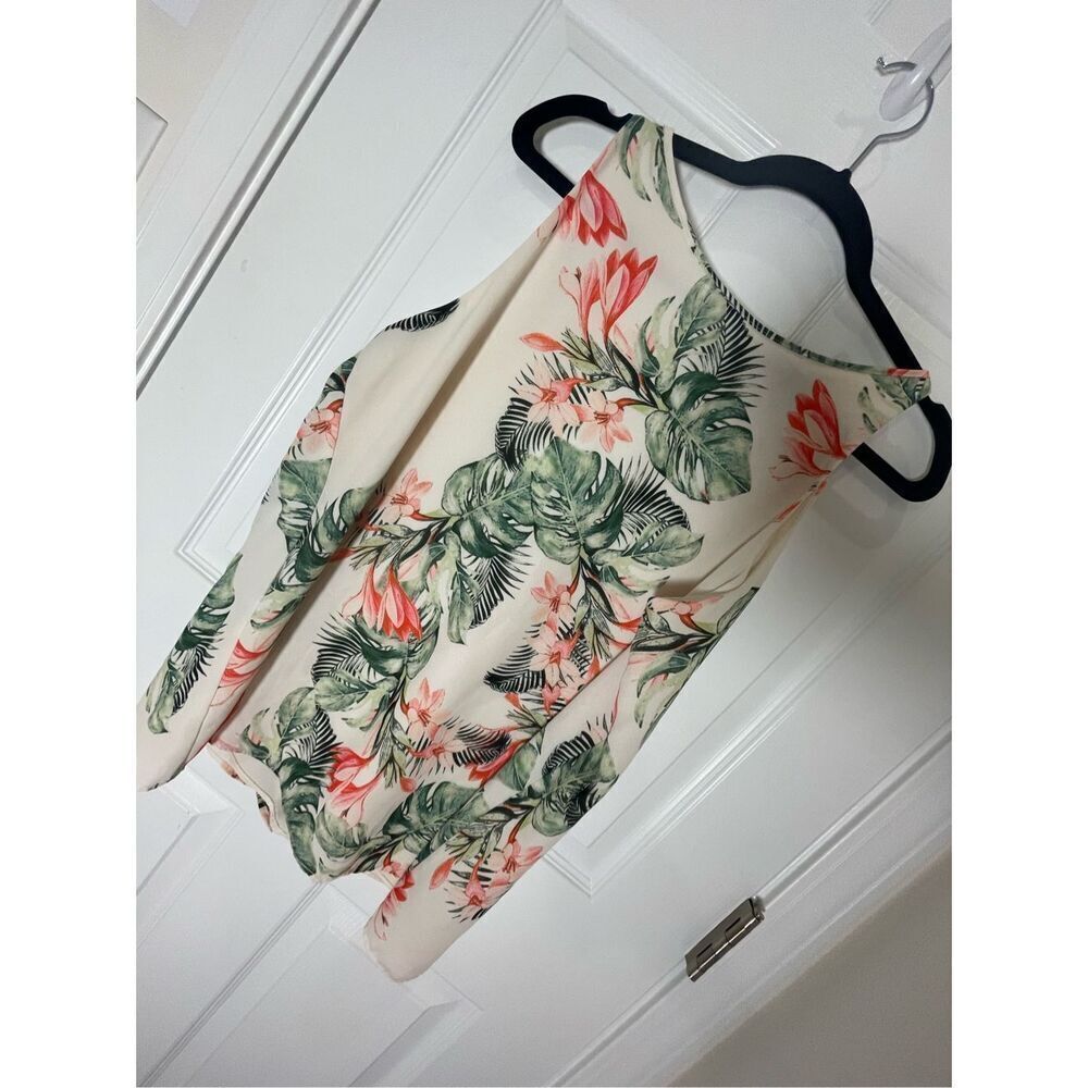 Adrienne Vittadini women’s sleeveless blouse floral large